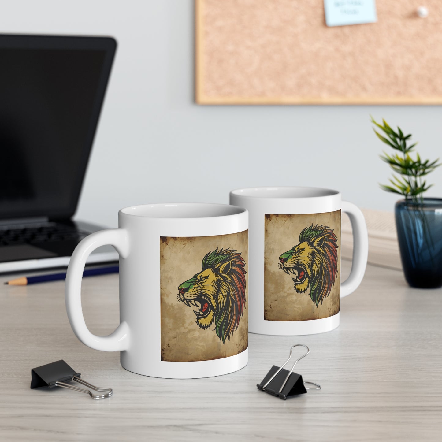 Rasta Animal Art Mug, Unique Coffee Cup for Animal Lovers, Gift for Nature Enthusiasts, Funny Tea Mug, Vintage Style Drinkware