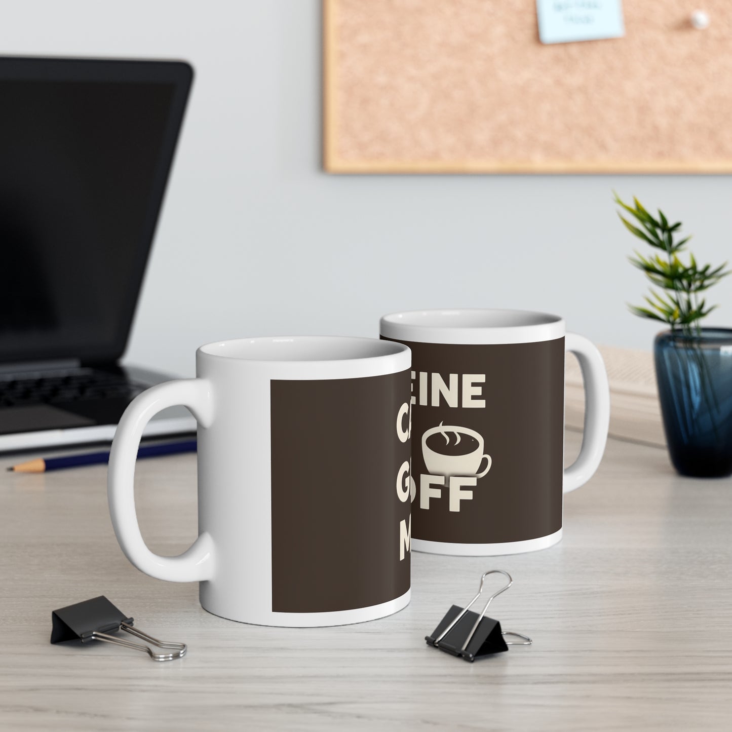 Caffeine Gets Me Off Mug | Funny Naughty Coffee Cup Gift