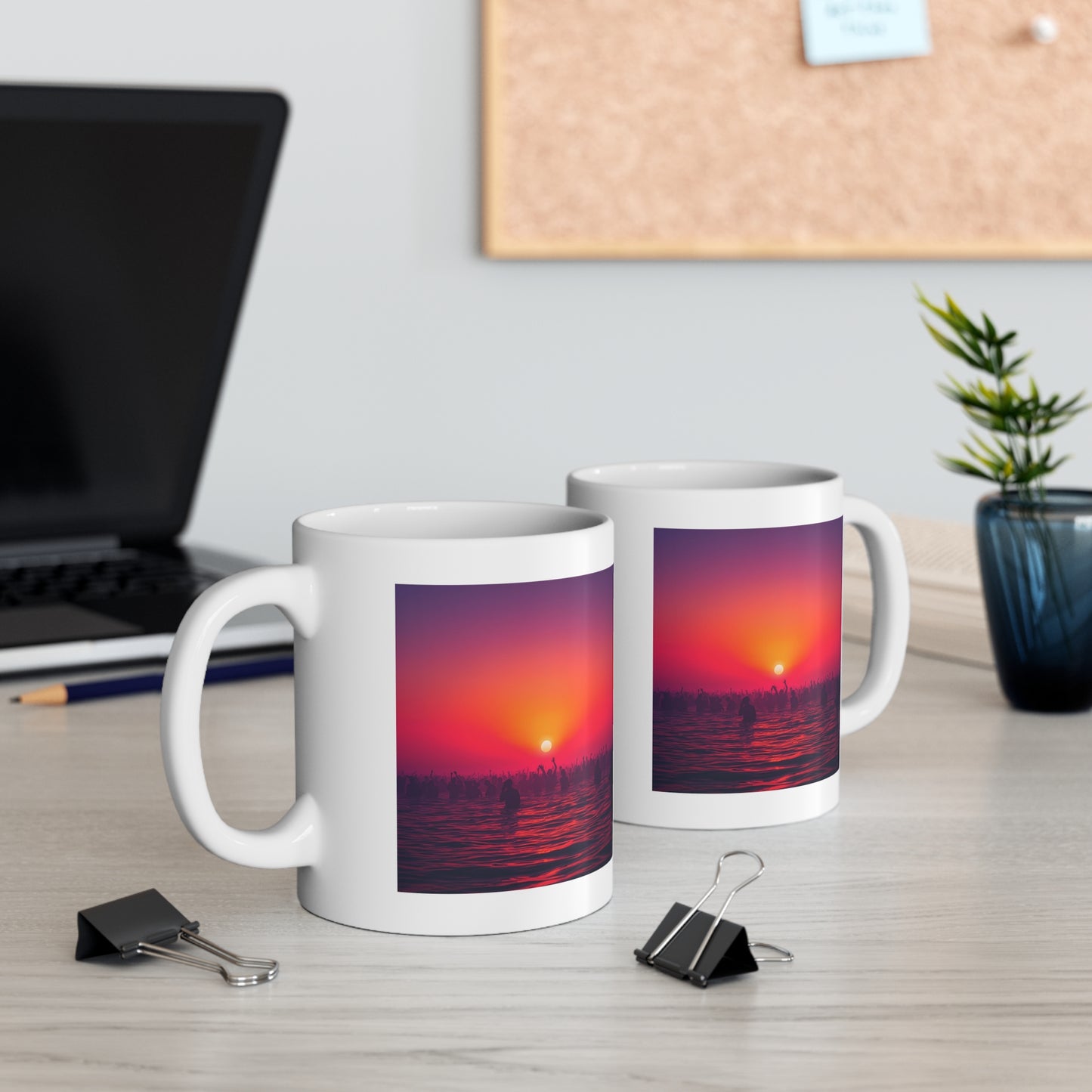 Sundown Tribe Ceramic Mug | Vibrant 11oz Coffee & Tea Cup