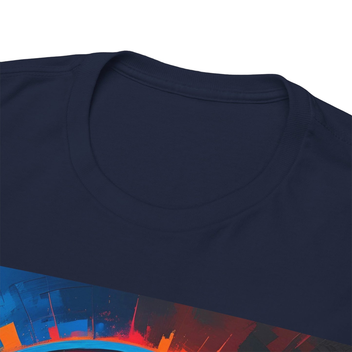 Global Beat T-Shirt – World & Headphones Graphic – Navy