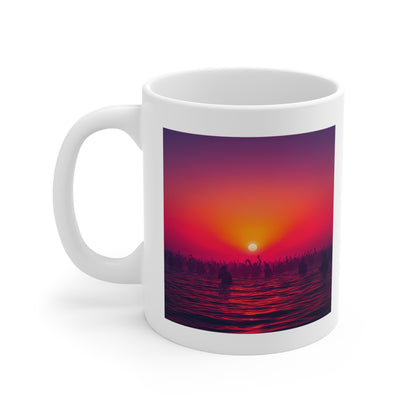 Sundown Tribe Ceramic Mug | Vibrant 11oz Coffee & Tea Cup