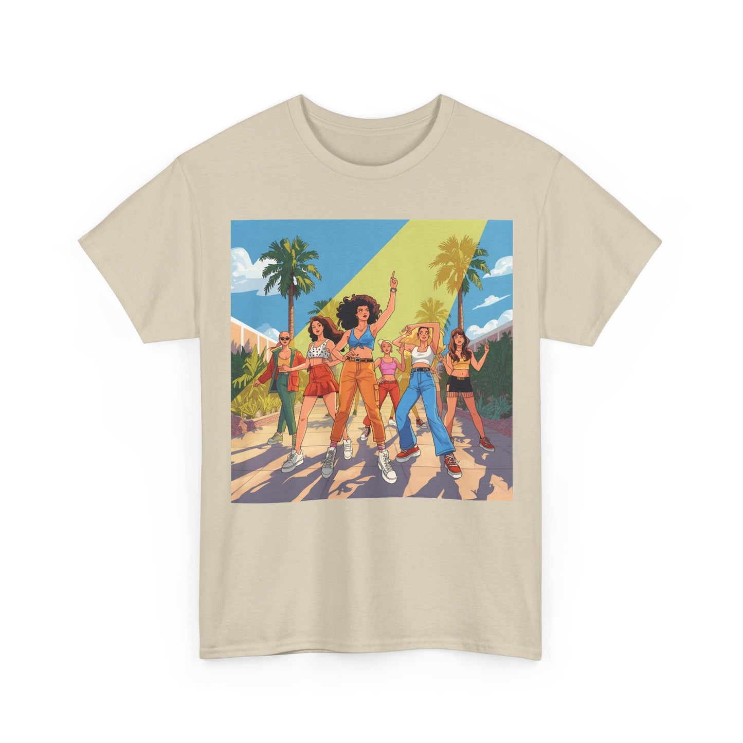 Festival Squad T-Shirt – Retro Rave Girl Group Tee (Gildan 5000)