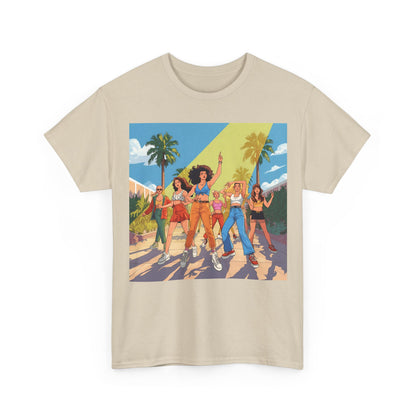 Festival Squad T-Shirt – Retro Rave Girl Group Tee (Gildan 5000)