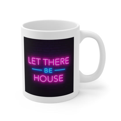 Neon Vibe Mug - Let There Be House | Party Gift, Home Decor, Coffee Lover, DJ Merchandise, Unique Gift Idea