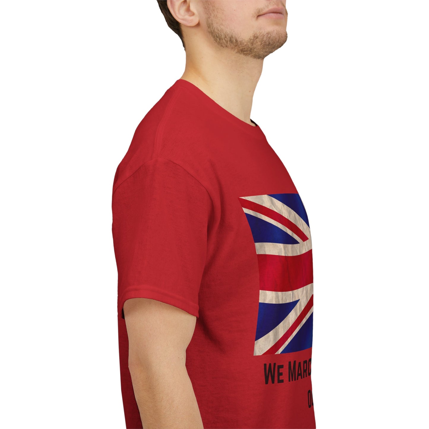 We March For More Than Ourselves T-Shirt – Patriotic Union Jack Wear