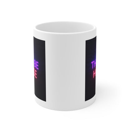 Neon Quote Coffee Mug, Let There Be House, Party Gift, Nightlife Lover, Home Bar Decor, Music Enthusiast