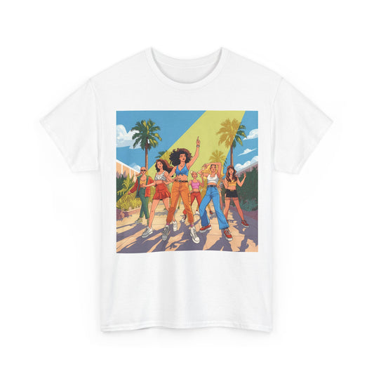 Festival Squad T-Shirt – Retro Rave Girl Group Tee (Gildan 5000)