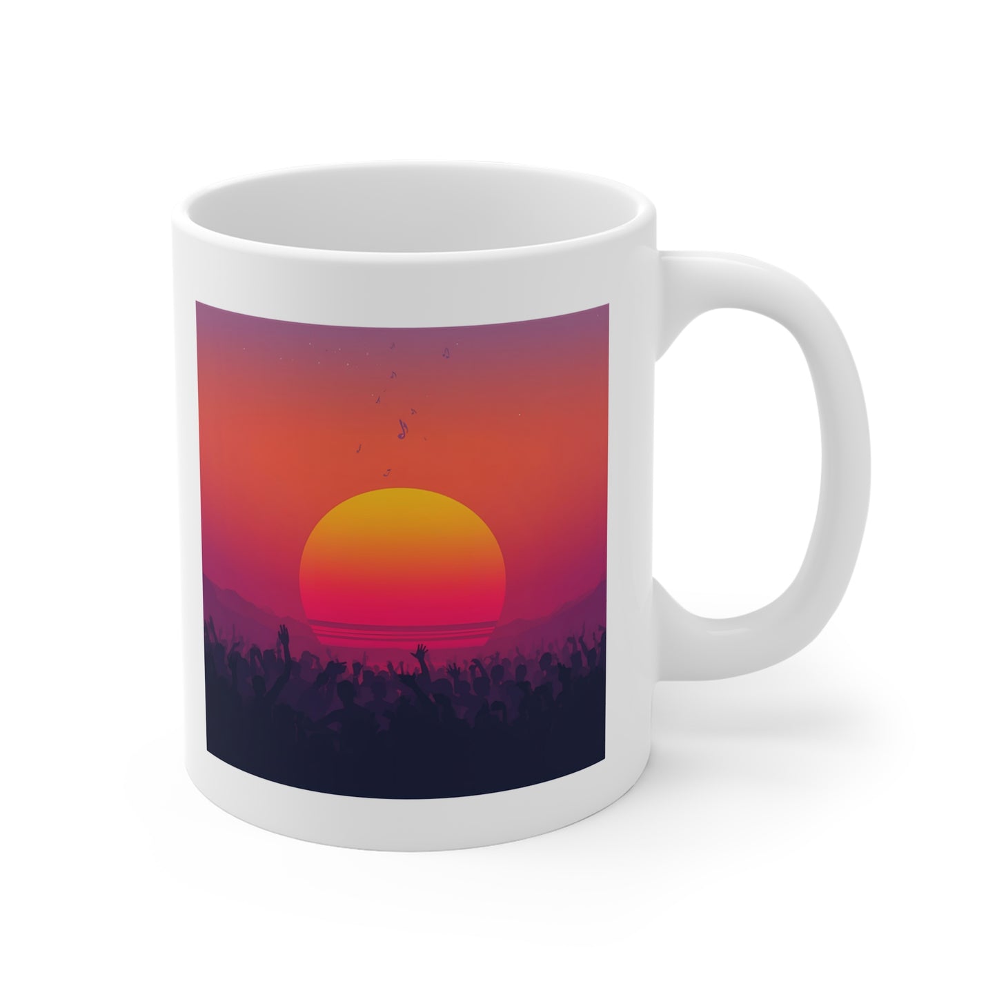 Sunset Serenade Mug | Music Festival Vibe Coffee Cup (11oz)