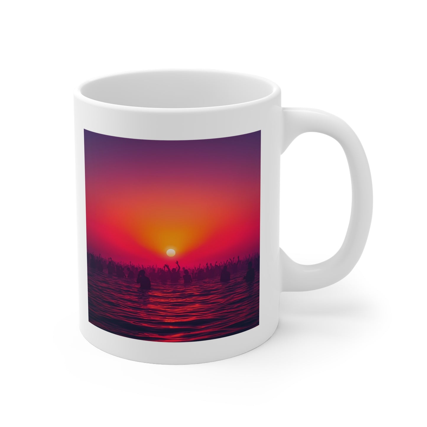 Sundown Tribe Ceramic Mug | Vibrant 11oz Coffee & Tea Cup