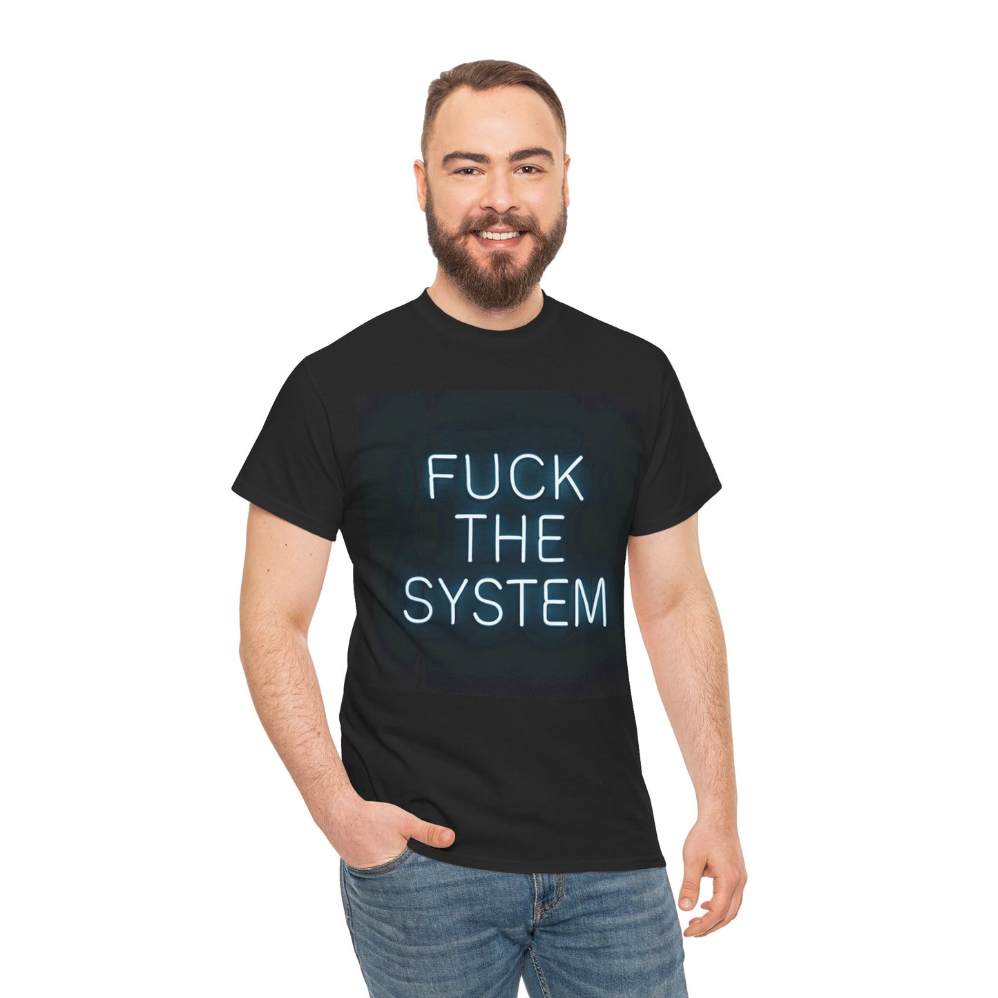 Fuck The System T-Shirt – Punk Rock & Rebel Wear – Black