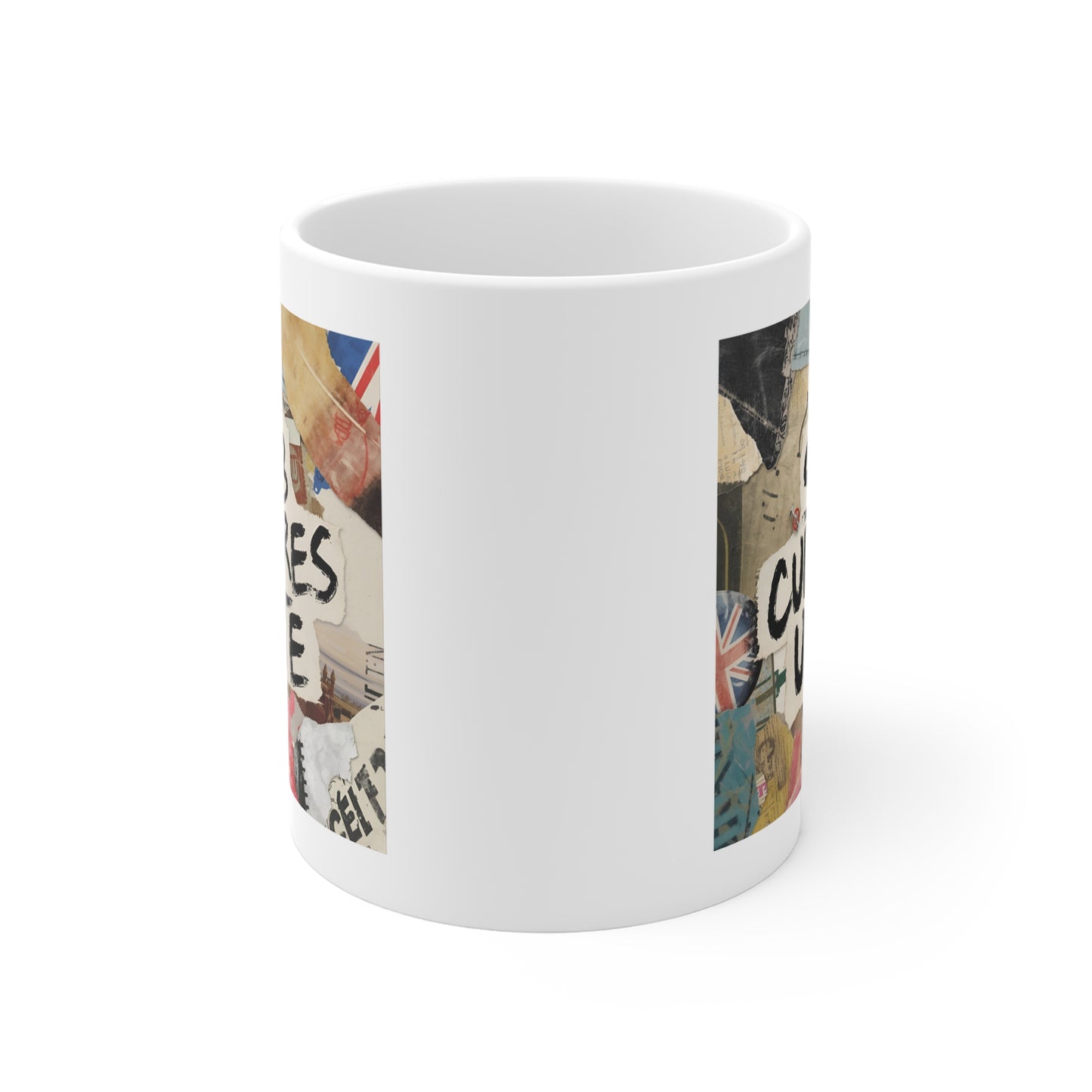 Subcultures Unite 11oz White Mug | Hipster Gift, Coffee Lover, Artistic Mug, Unique Drinkware, Alternative Culture