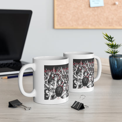 Crowd Celebration Mug - Perfect for Concert Lovers, Music Festivals, Coffee Enthusiasts, Gifts for Friends, Unique Drinkware