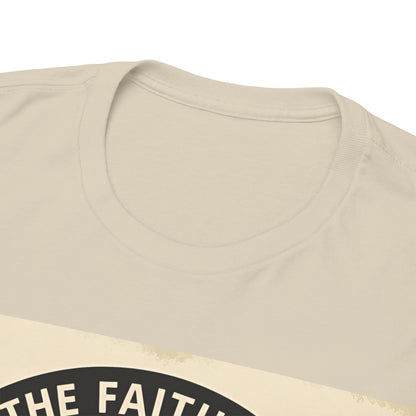Vintage-Inspired Unisex Heavy Cotton Tee | "Keep the Faith, Ride On" Graphic, Casual Wear, Gifts for Riders, Retro Tee, Motorcycle Apparel