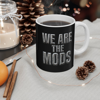 Mod-Inspired 11oz Mug - Perfect Gift for Music Lovers, Office Decor, Birthday Present, Unique Homeware, Coffee Tea Drinking
