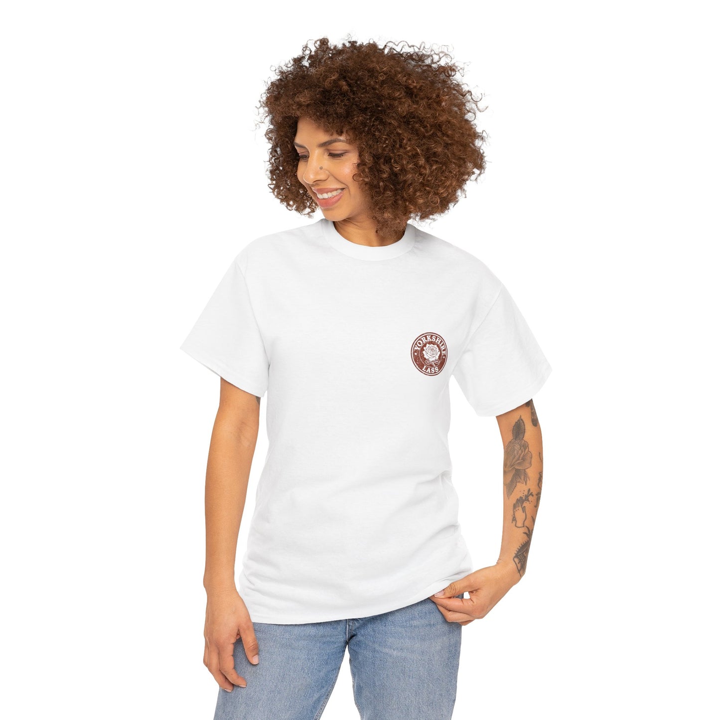 Yorkshire Lass T-Shirt | Simply Yorkshire Collection | White Rose of Yorkshire Tee