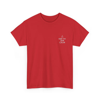 Keep Thi Sen Calm T-Shirt | Simply Yorkshire Collection | Funny Yoga & Meditation Tee