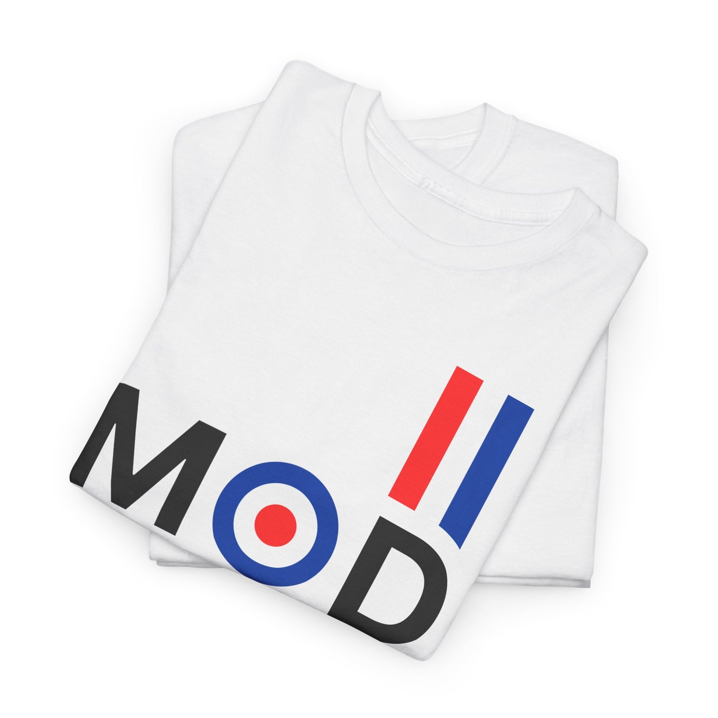 Mod Culture T-Shirt – Minimalist Bullseye & Stripes Wear – White
