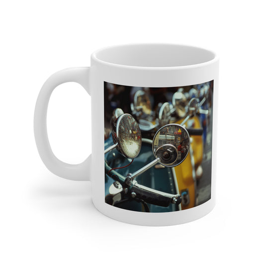 Motorcycle Enthusiast Mug, Vintage Bike Art Coffee Cup, Perfect for Bikers, Gifts for Riders, Father's Day or Birthday