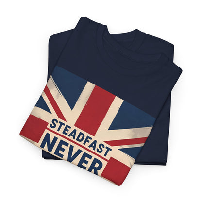 Steadfast Never Silent T-Shirt – Union Jack & British Pride Wear