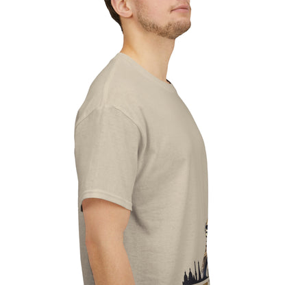 Paris House With Style T-Shirt – Eiffel Tower & Disco Wear – Sand