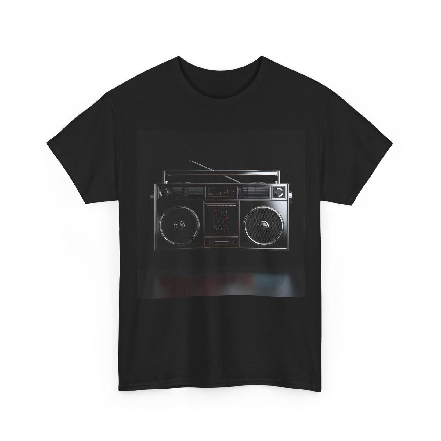Still Got Bass Boombox T-Shirt – Retro Old School Speaker Tee (Gildan 5000)