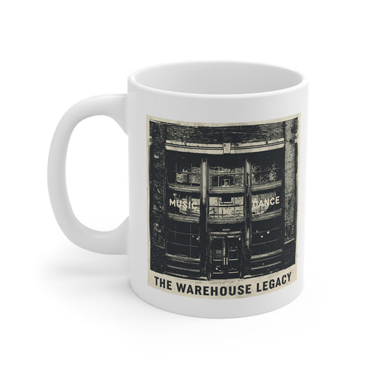Vintage-Inspired Music Legacy Mug, Coffee Cup for Music Lovers, Warehouse Legacy Gift, Unique Home Decor, Perfect for Gifting