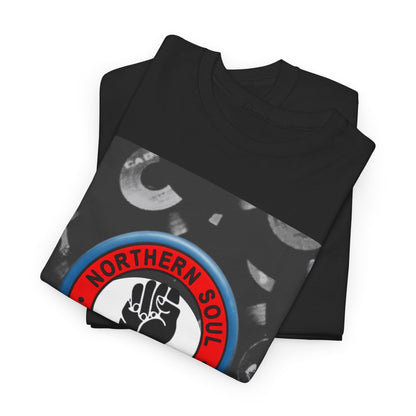 Northern Soul Pin T-Shirt – Keep The Faith & Vinyl Graphic – Unisex