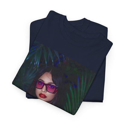 Neon Jungle T-Shirt – Retro Nightlife Portrait Tee (Gildan 5000)
