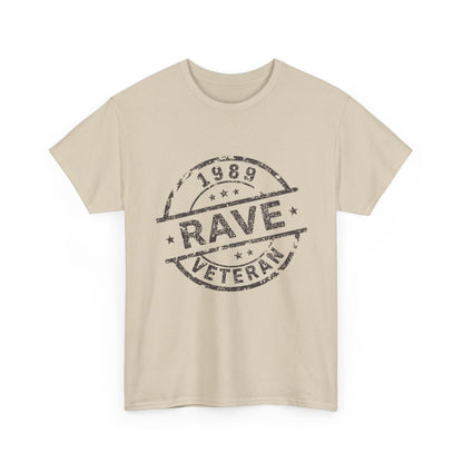 1989 Rave Veteran T-Shirt – Acid House Heritage Tee on Gildan 5000