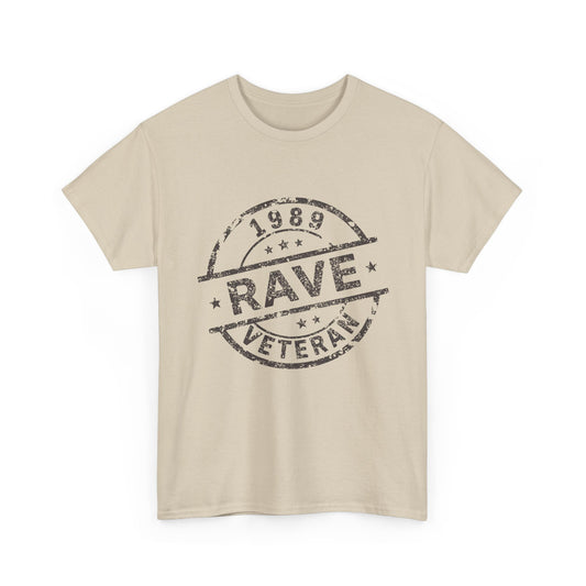 1989 Rave Veteran T-Shirt – Acid House Heritage Tee on Gildan 5000