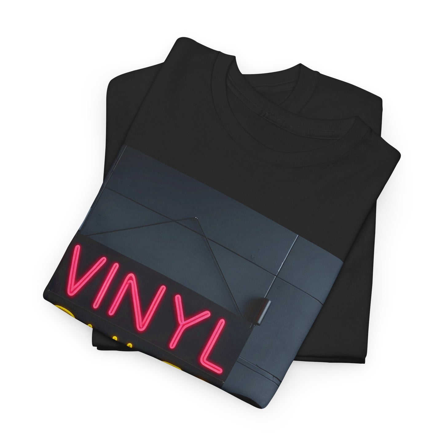 Vinyl Rules T-Shirt – Record Collector & Neon Wear – Black