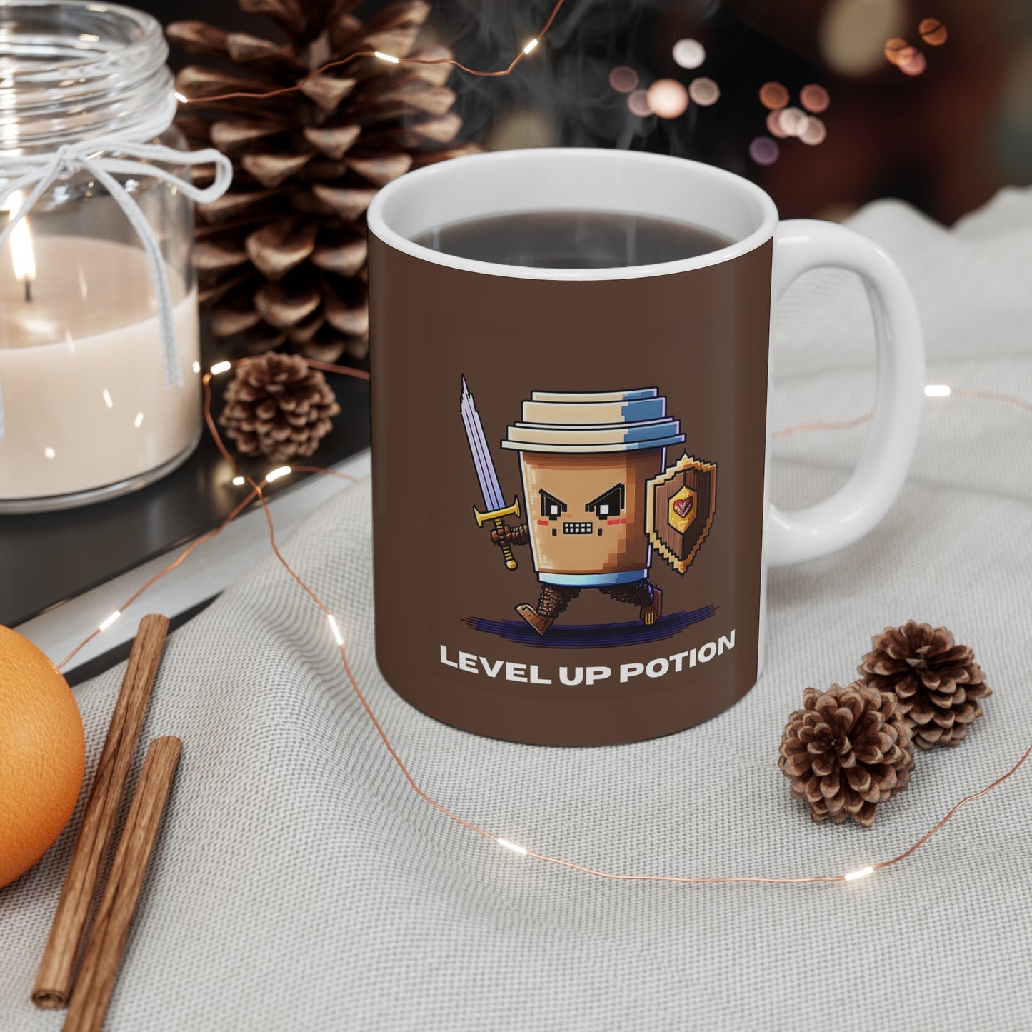 Level Up Potion Gamer Mug, Fun Coffee Cup, Gaming Gift, Nerdy Mug, Birthday Present, Video Game Accessories