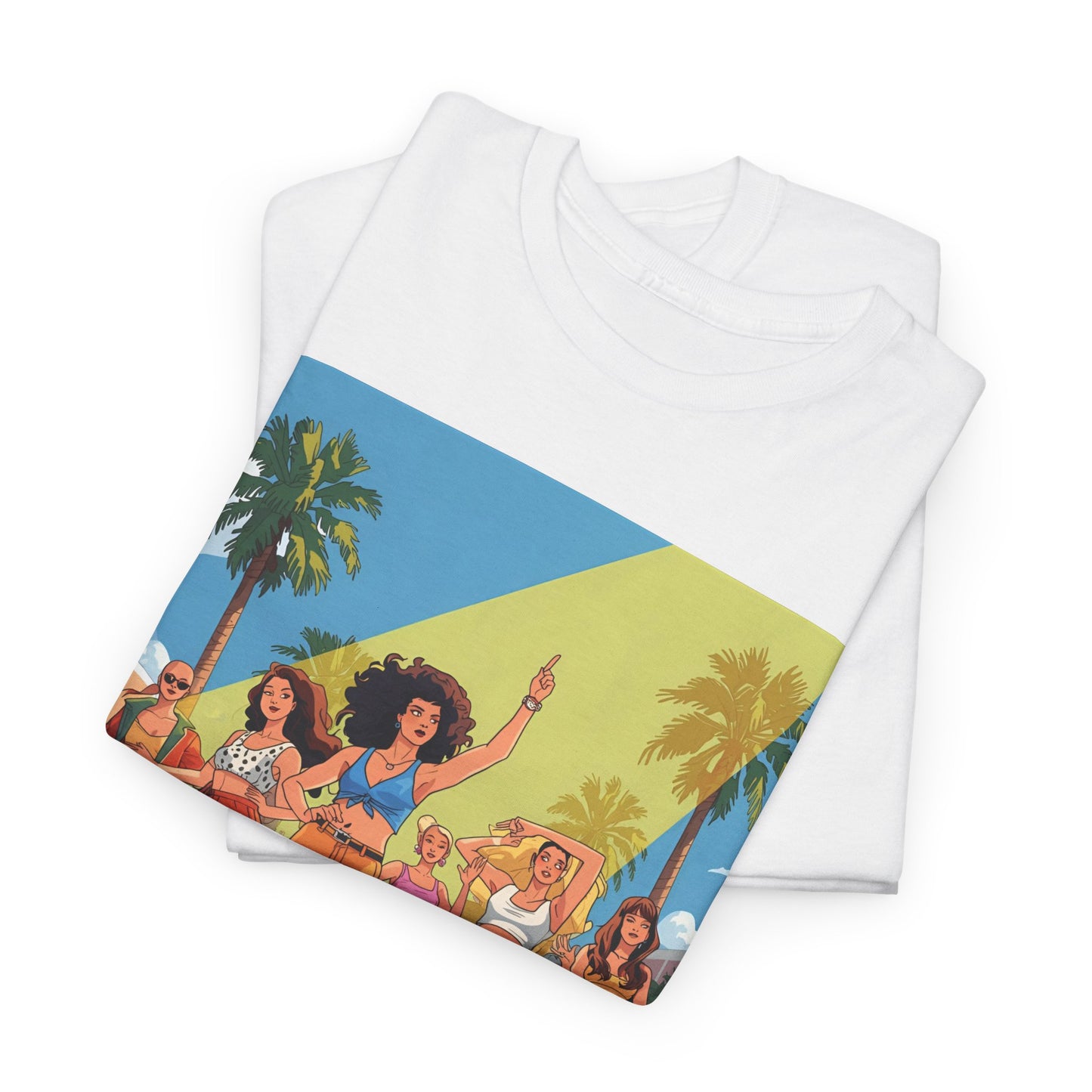 Festival Squad T-Shirt – Retro Rave Girl Group Tee (Gildan 5000)