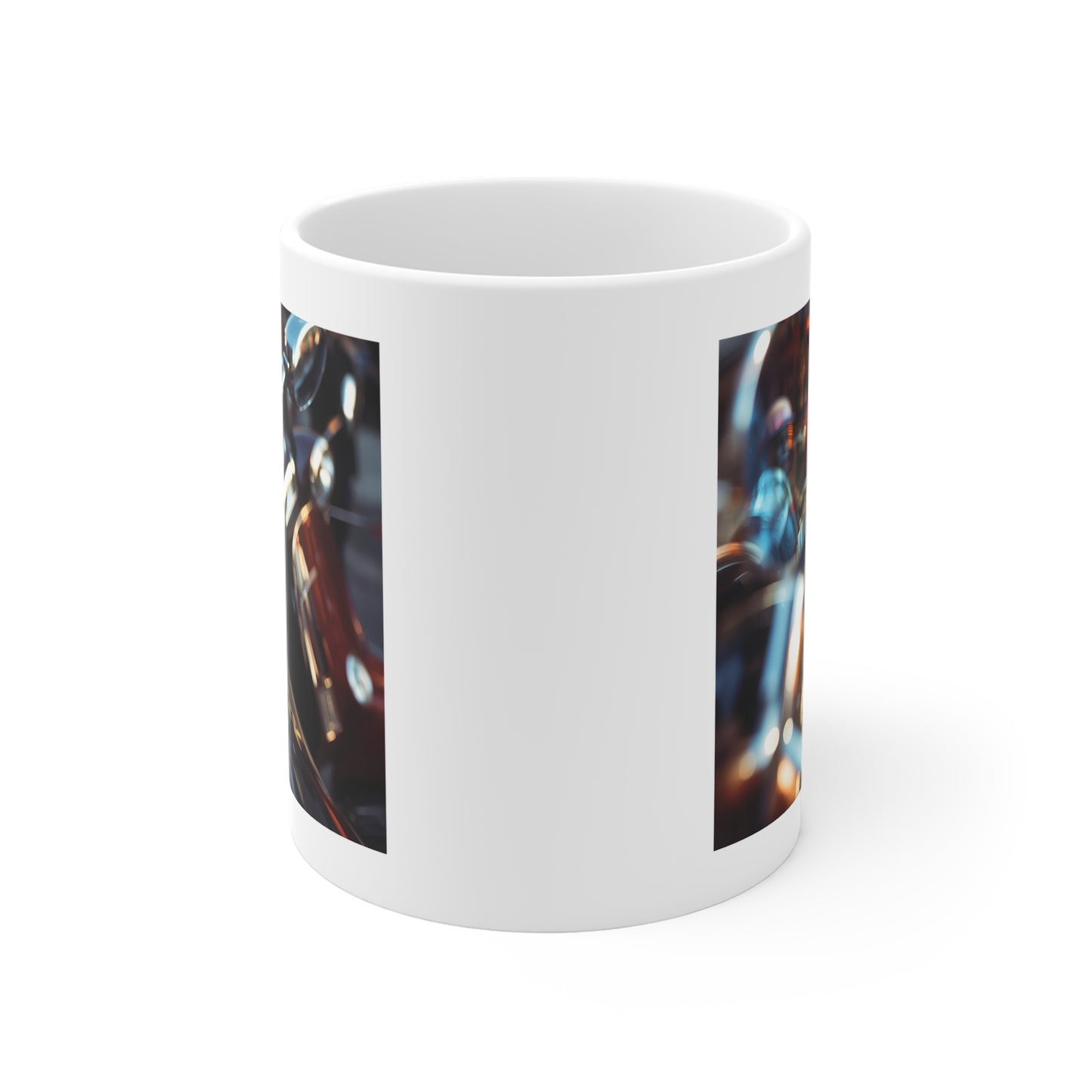 Vibrant Motorcycle Art Mug, Unique Bike Design, Perfect Gift for Bikers, Collectors, & Motorbike Enthusiasts, Coffee & Tea Lover's Mug