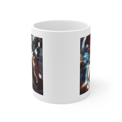 Vibrant Motorcycle Art Mug, Unique Bike Design, Perfect Gift for Bikers, Collectors, & Motorbike Enthusiasts, Coffee & Tea Lover's Mug