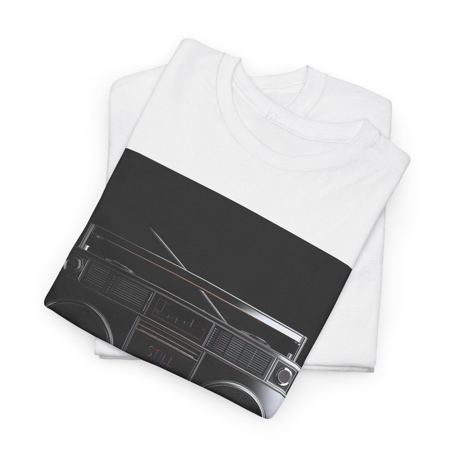 Still Got Bass Boombox T-Shirt – Retro Old School Speaker Tee (Gildan 5000)