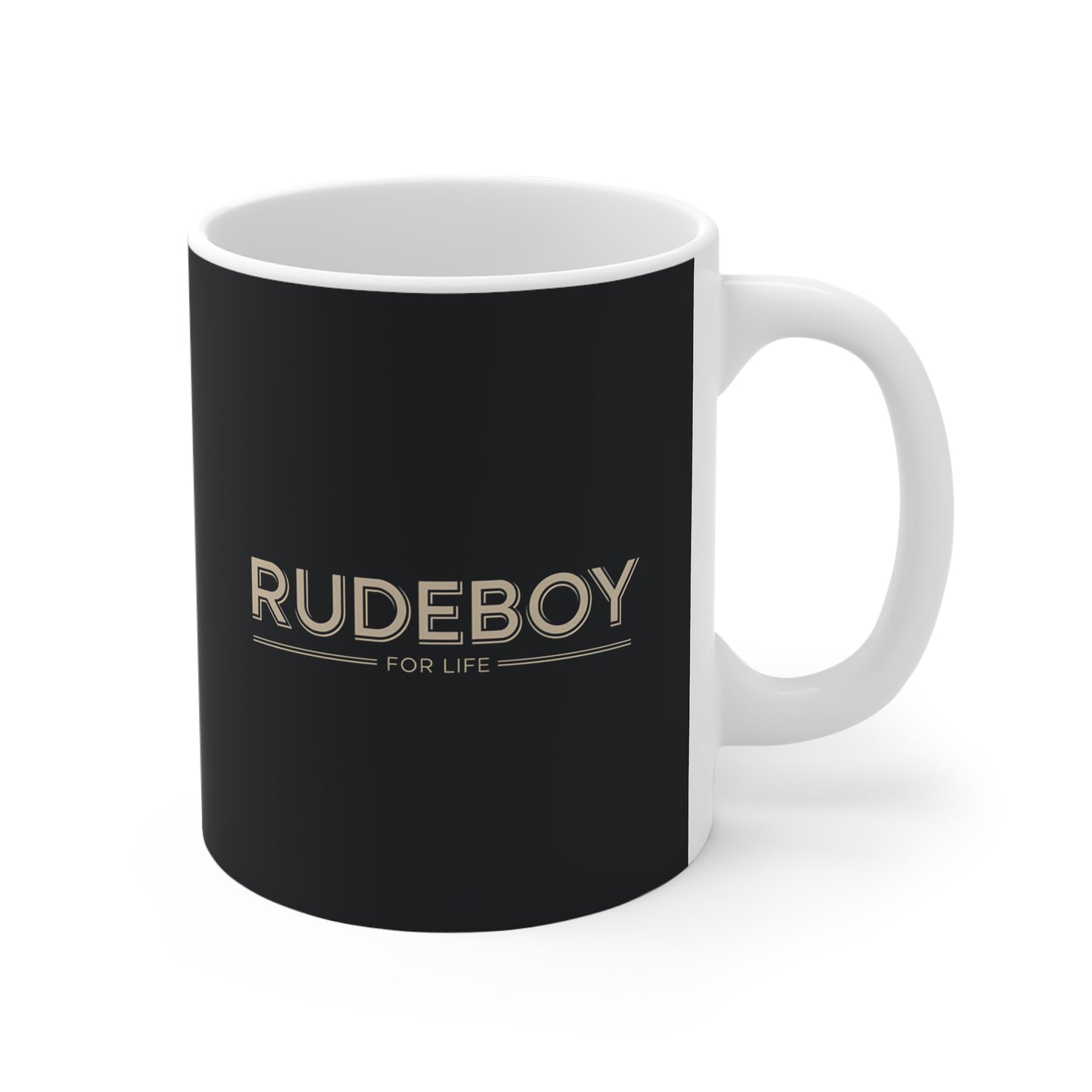 Rudeboy Coffee Mug, Unique Gift for Music Lovers, Stylish Tea Cup, Cool Black Mug, Motivational Drinkware