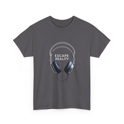 Escape Reality T-Shirt – Headphones & Music Tee
