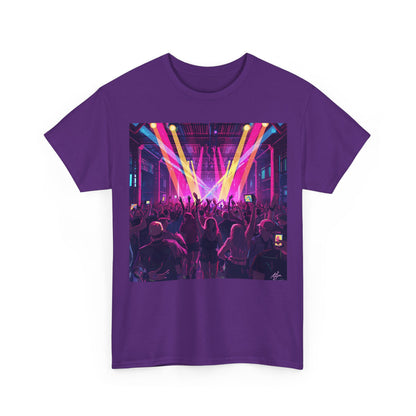 Neon Rave Crowd T-Shirt – Electric Dance Floor Party Tee (Gildan 5000)