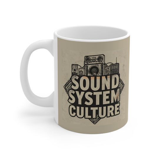 Sound System Culture Mug | Vintage Coffee Cup | Music Lovers Gift | Retro Home Decor | Unique Gift for Rave Fans