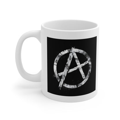 Anarchist Symbol Mug | Unique 11oz Coffee Cup for Activists | Goth Aesthetic Gift, Black and White Tea Mug, Alternative Decor, Edgy [...]