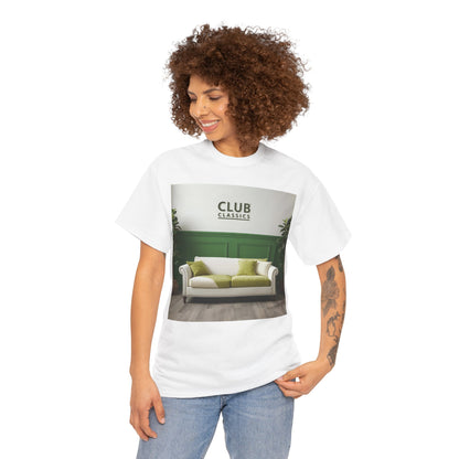 Club Classics Sofa T-Shirt – Minimal Rave-Inspired Tee (Gildan 5000)