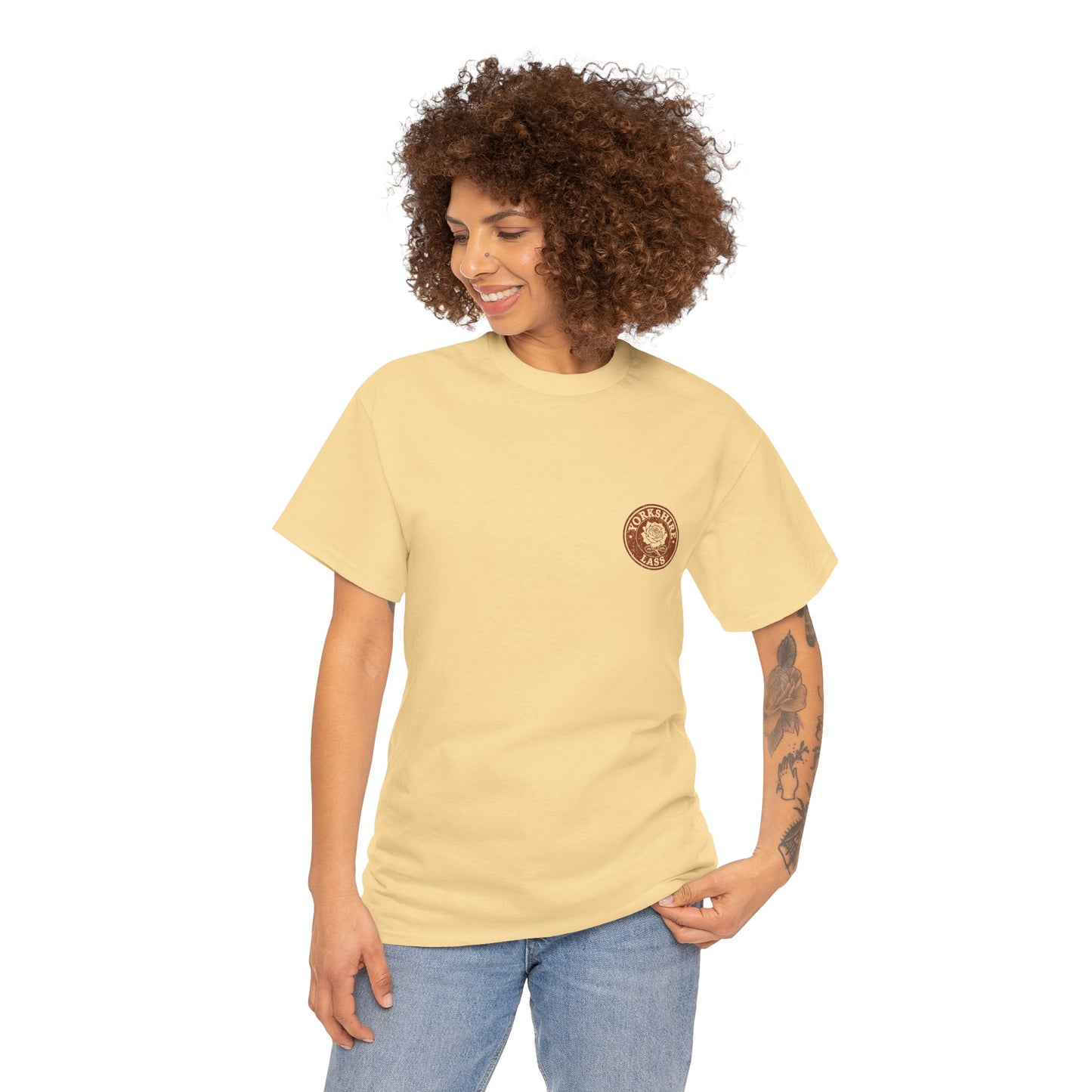 Yorkshire Lass T-Shirt | Simply Yorkshire Collection | White Rose of Yorkshire Tee