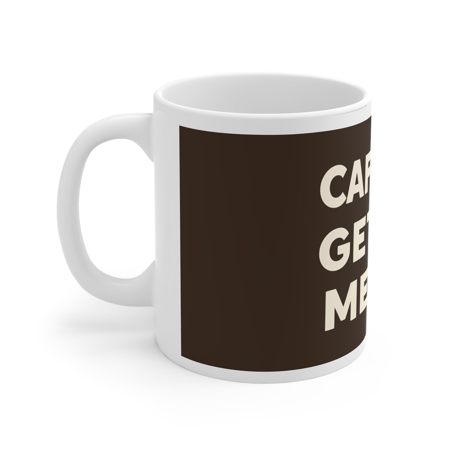 Caffeine Gets Me Off Mug | Funny Naughty Coffee Cup Gift