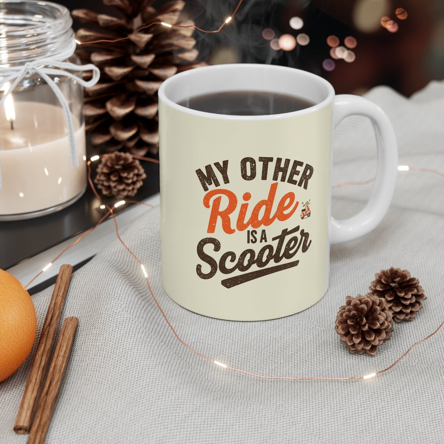 My Other Ride is a Scooter Mug | Fun Coffee Cup for Scooter Lovers, Gift for Riders, Cool Drinkware, Birthday Present, Unique Mug