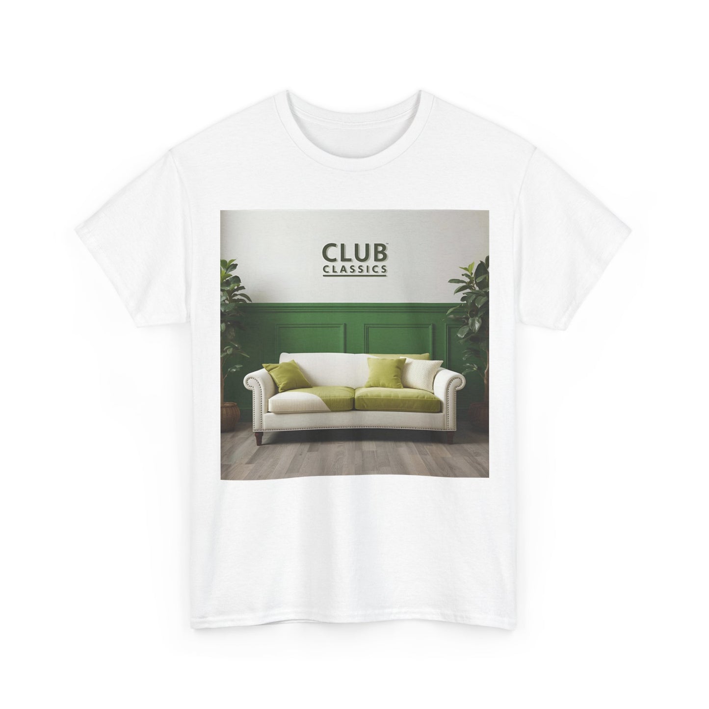 Club Classics Sofa T-Shirt – Minimal Rave-Inspired Tee (Gildan 5000)