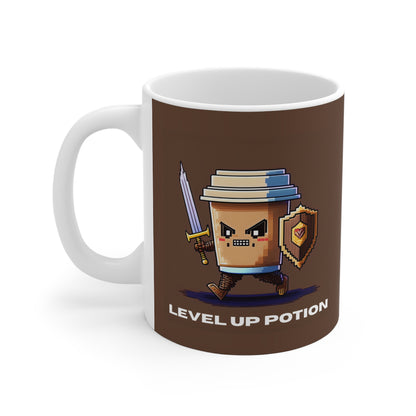 Level Up Potion Gamer Mug, Fun Coffee Cup, Gaming Gift, Nerdy Mug, Birthday Present, Video Game Accessories