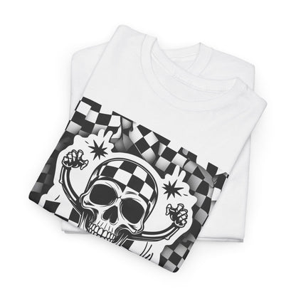 Ska Till I Die T-Shirt – Skull & Checkered Graphic – Unisex