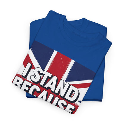 I Stand Because I Believe T-Shirt – Patriotic Union Jack Wear