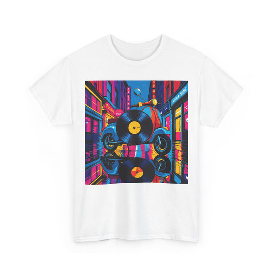 Neon Scooter T-Shirt – Mod & Northern Soul Wear – White